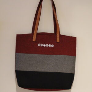Sac à main rigide lanières cuir
