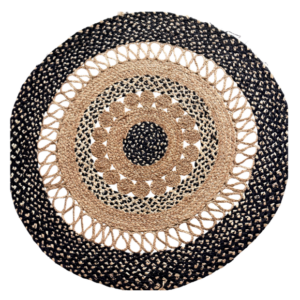 Tapis rond raphia - TD003