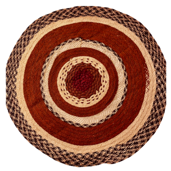 Tapis rond en Raphia - TD002