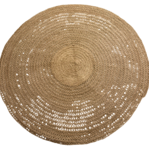 Tapis rond en raphia- TD005